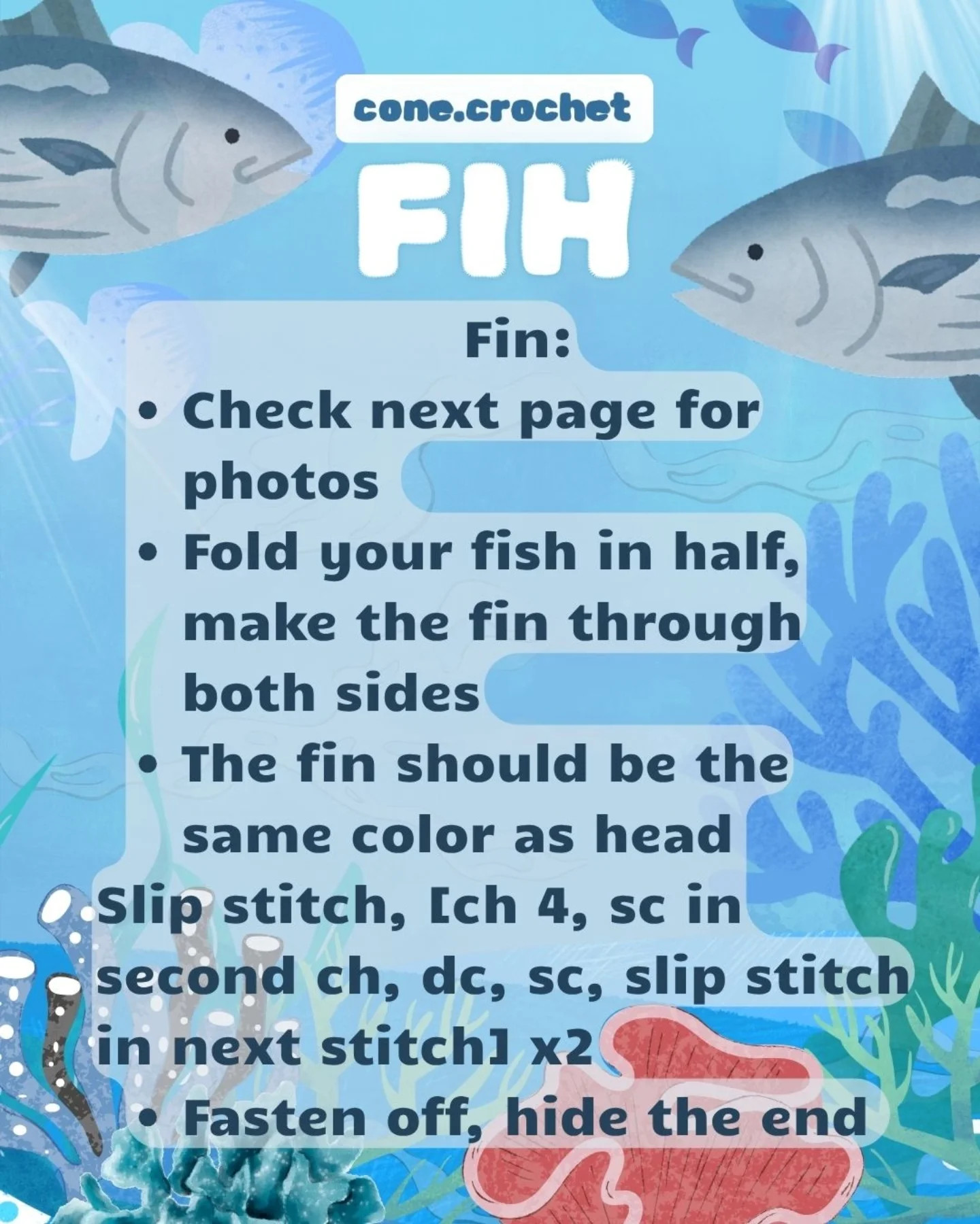 Free Crochet Pattern for Fih the Fish Toy
