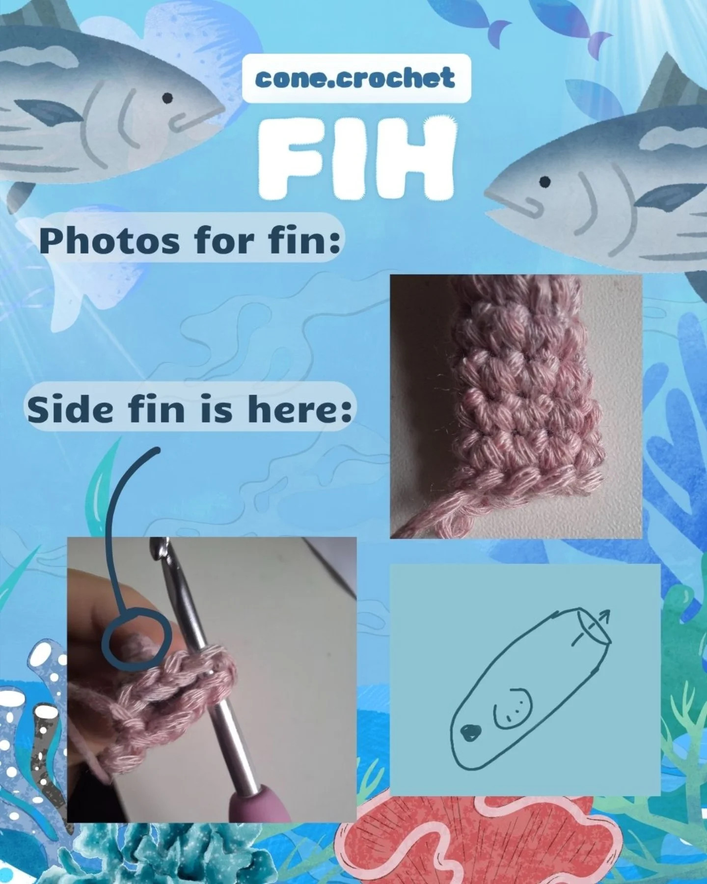 Free Crochet Pattern for Fih the Fish Toy