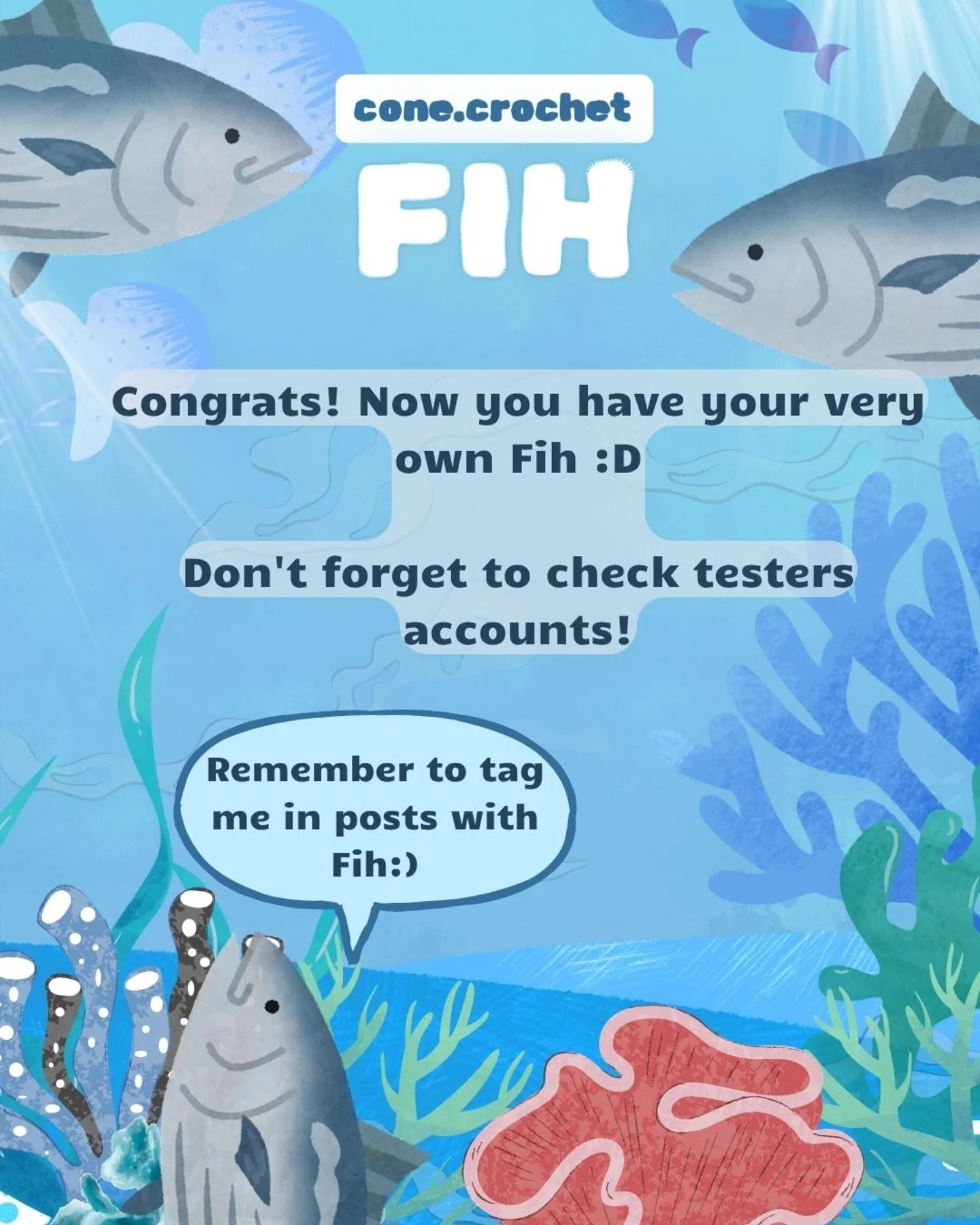 Free Crochet Pattern for Fih the Fish Toy