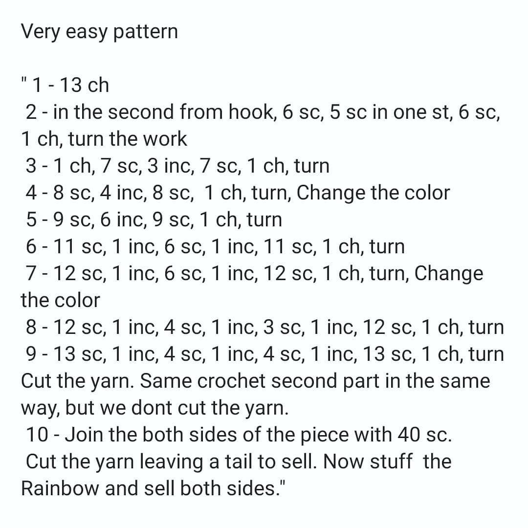 Free Crochet Pattern: Soft Pastel Rainbow Design
