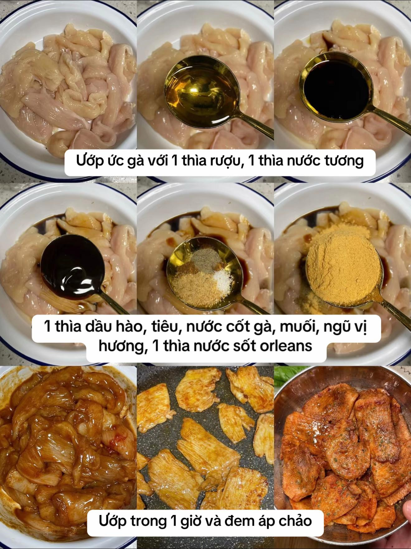 Gà Áp Chảo Sốt Orleans Đậm Đà Ngũ Vị Hương