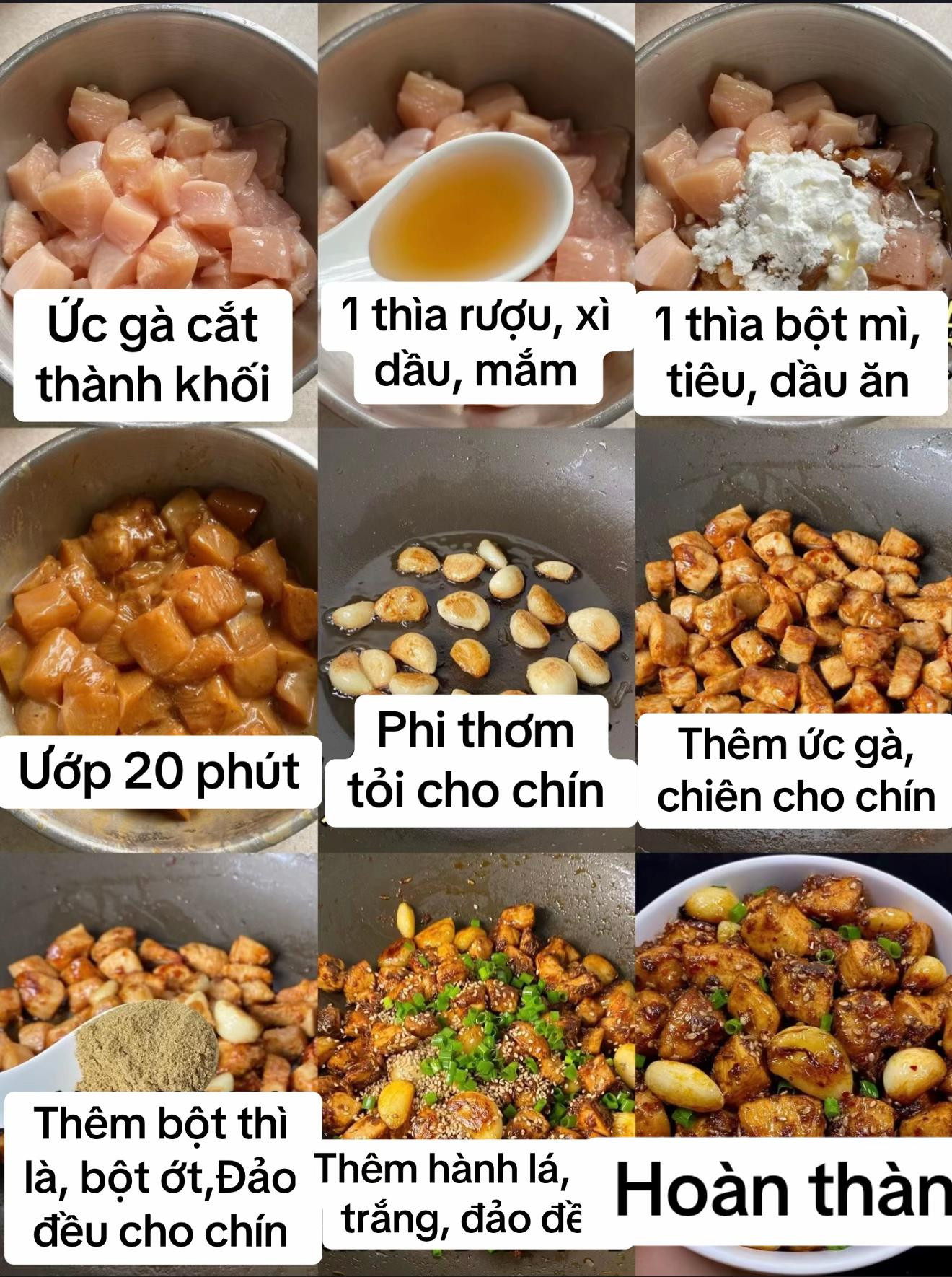 Gà Nướng Tỏi Mật Ong Thơm Lừng