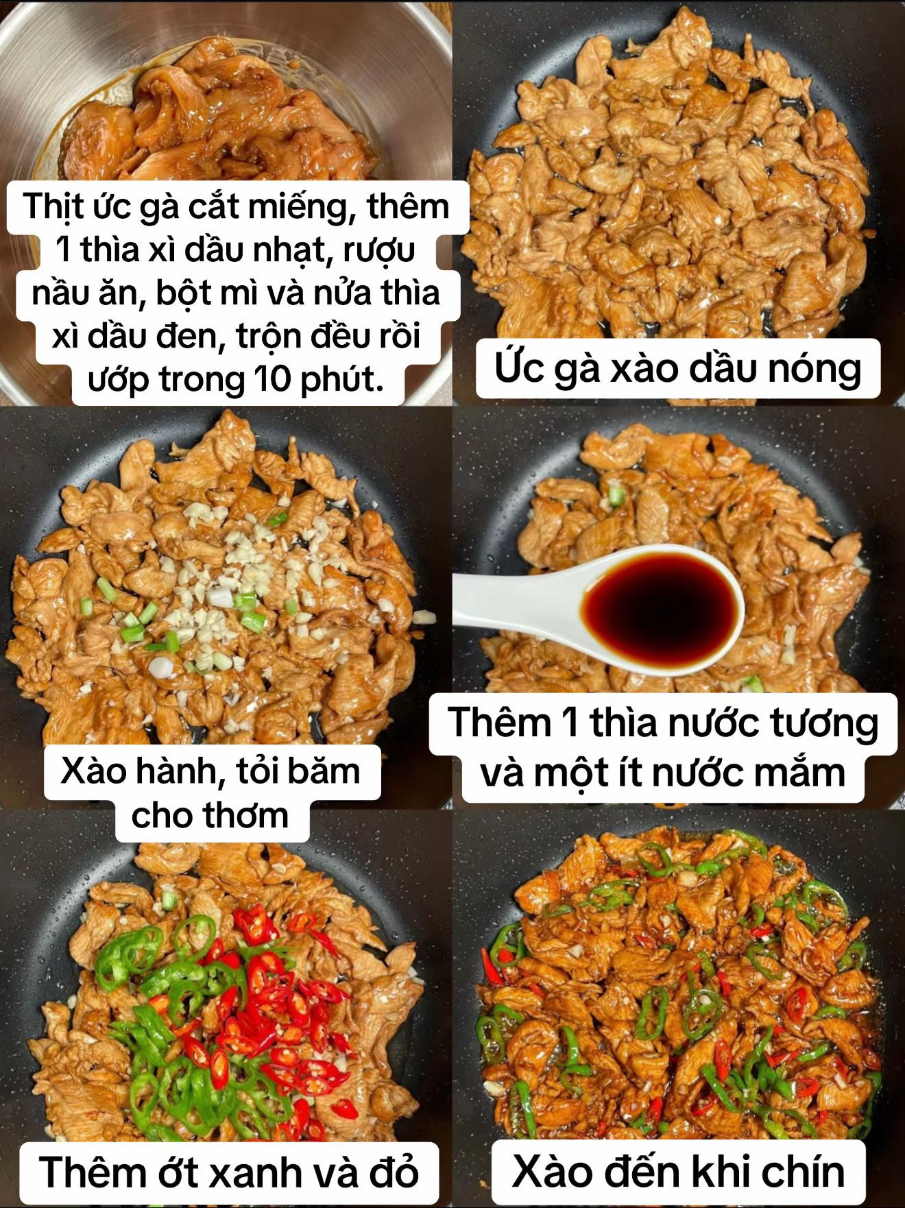 Gà Xào Ớt Chuông Ngọt Ngào Thơm Lừng