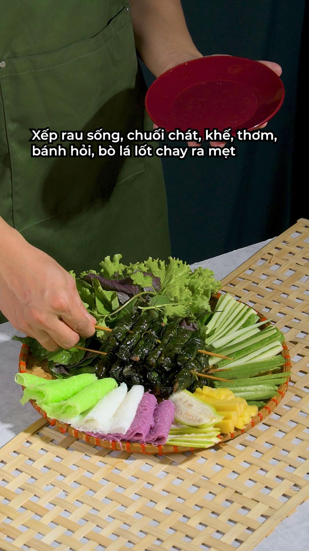 Gỏi Cuốn Lá Lốt Chay Đậm Đà Bơ Đậu Phộng