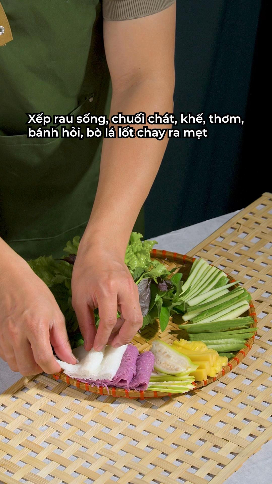 Gỏi Cuốn Lá Lốt Chay Đậm Đà Bơ Đậu Phộng