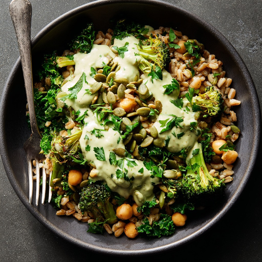 Green Goddess Farro Bowl with Pepita Lime Bliss