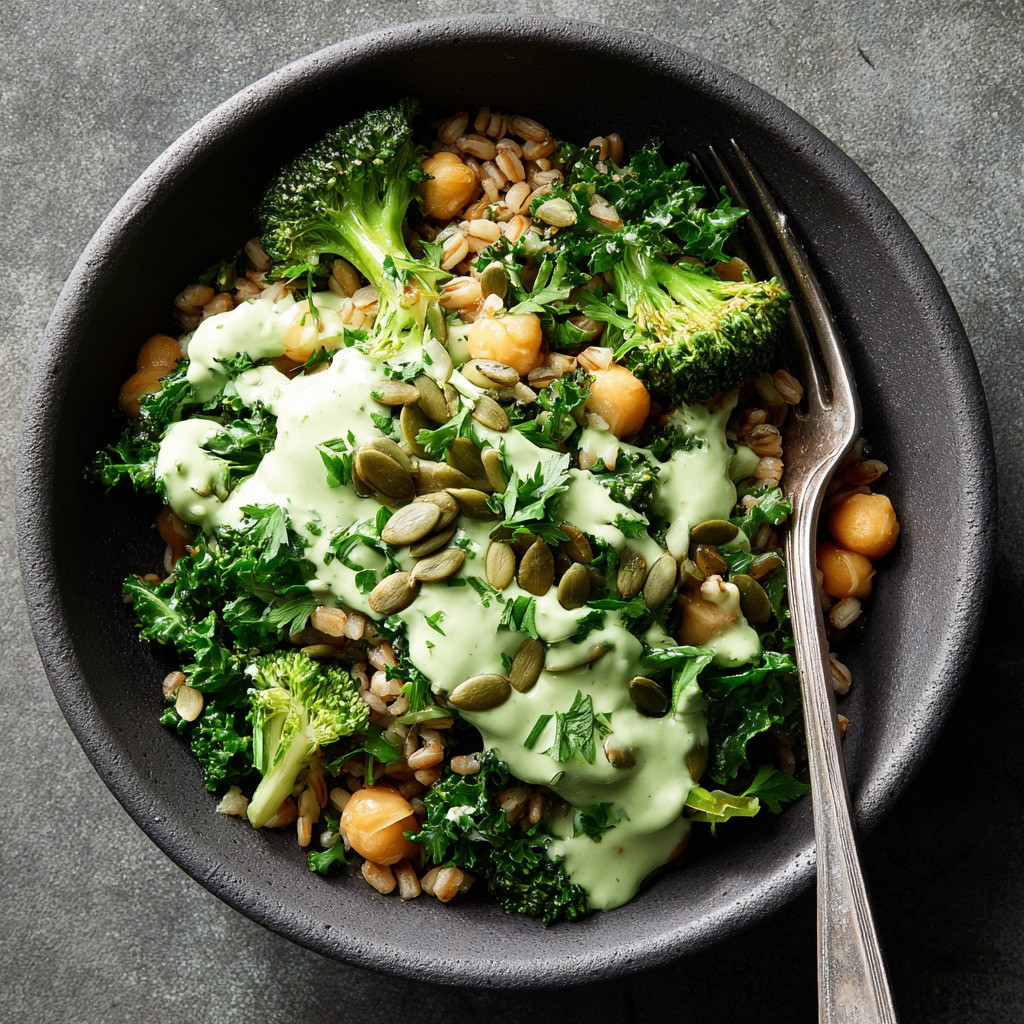 Green Goddess Farro Bowl with Pepita Lime Bliss