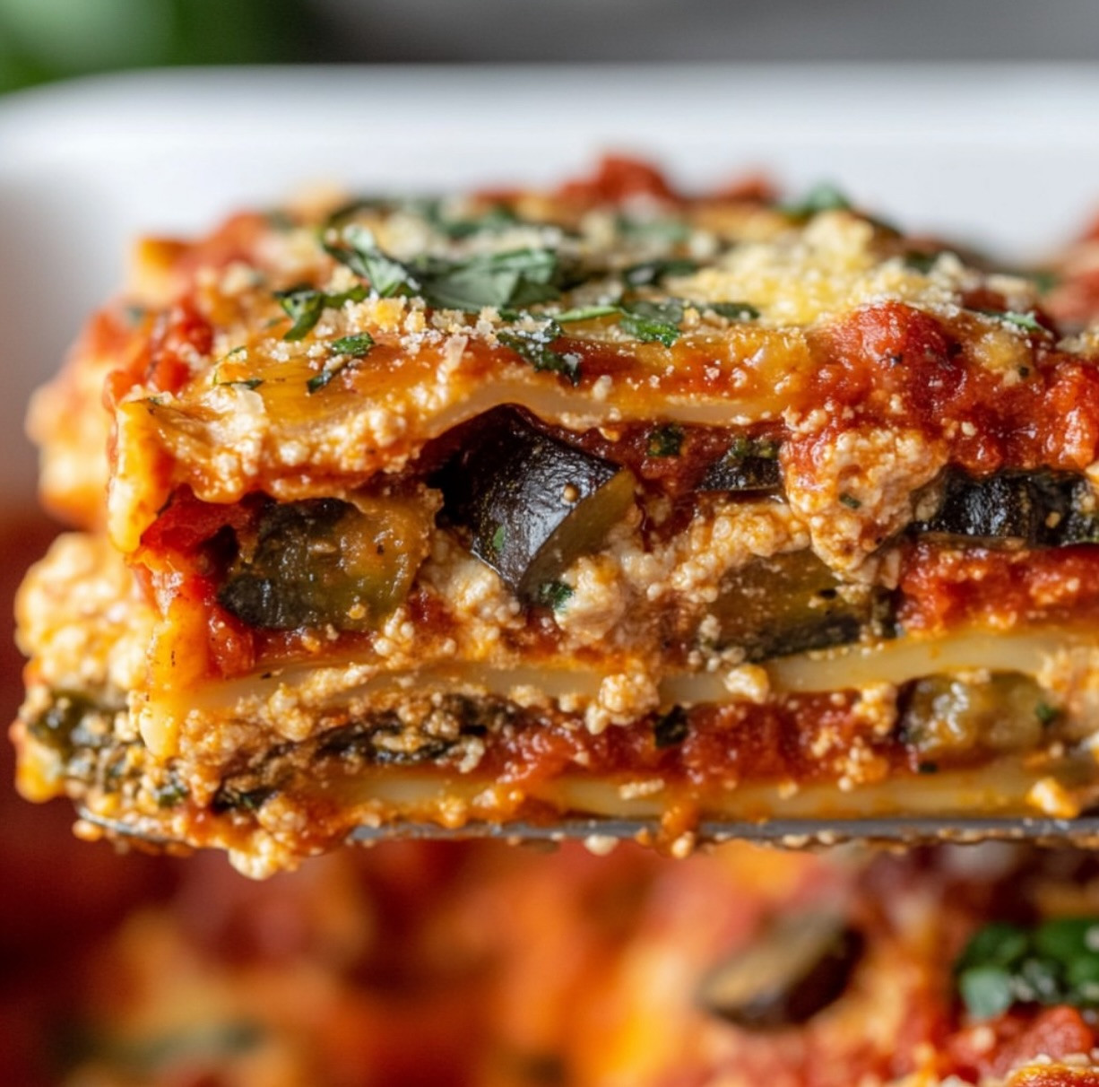 Hearty Vegan Lentil and Spinach Lasagna Delight