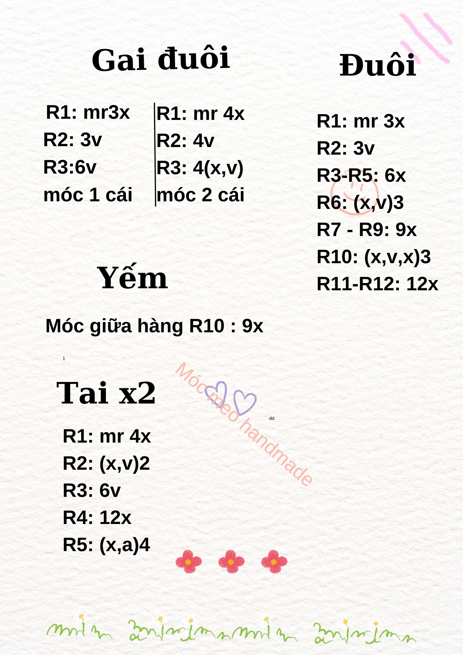 Hướng dẫn móc bé rồng dễ thương cho người mới bắt đầu