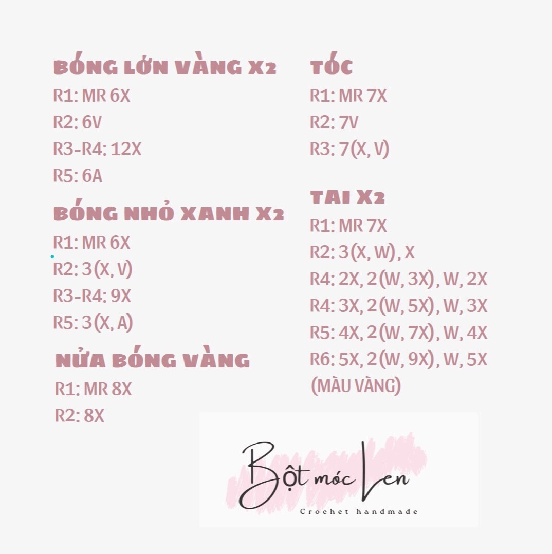 Hướng dẫn móc hình thú dễ thương đầy màu sắc và sáng tạo