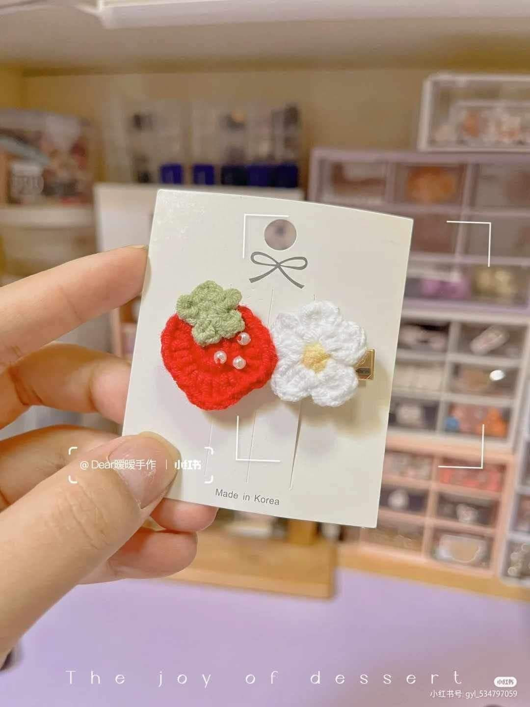 Hướng dẫn móc kẹp tóc hình trái tim dễ thương cho người mới bắt đầu