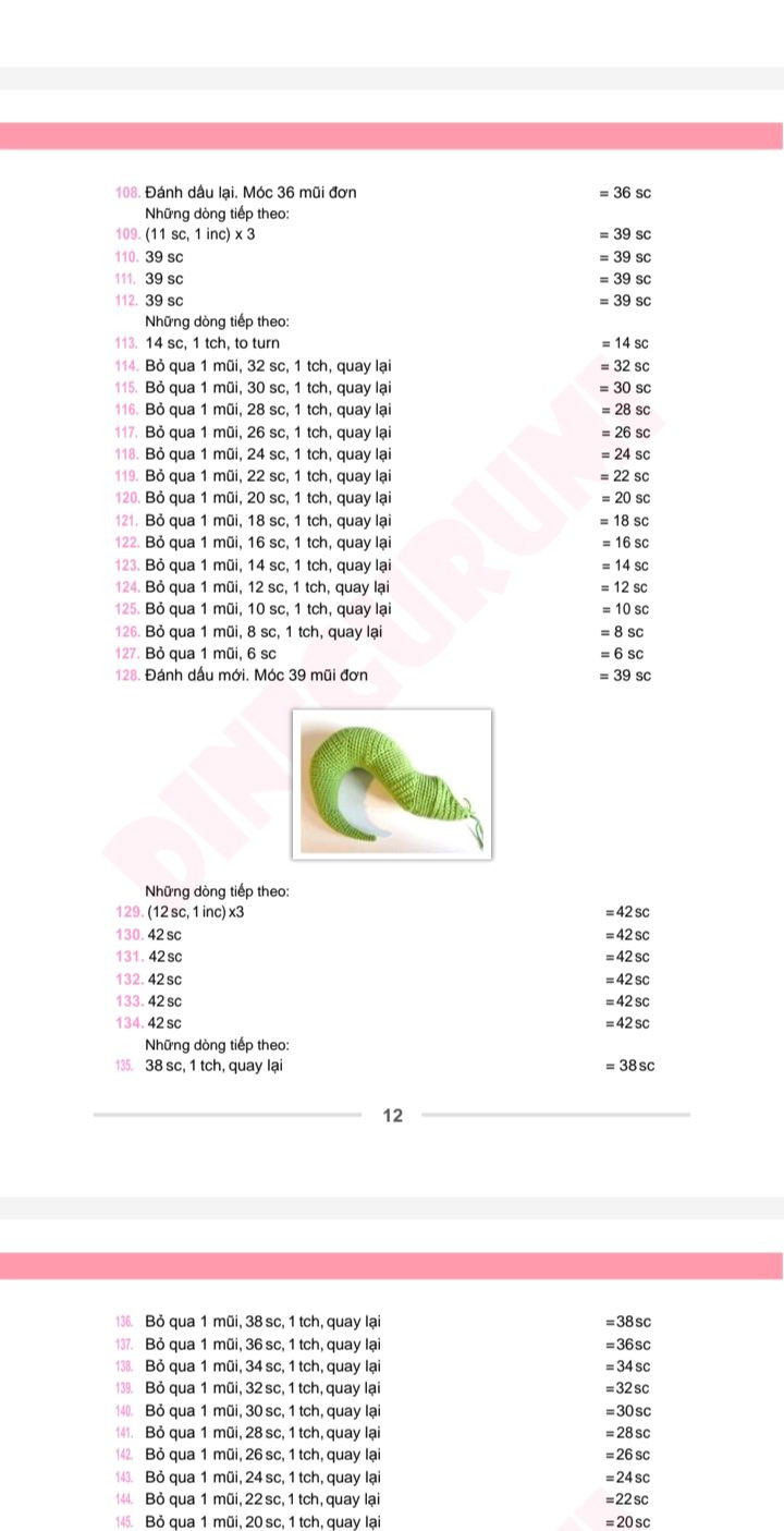 Hướng dẫn móc len Amigurumi rồng dễ thương và sáng tạo