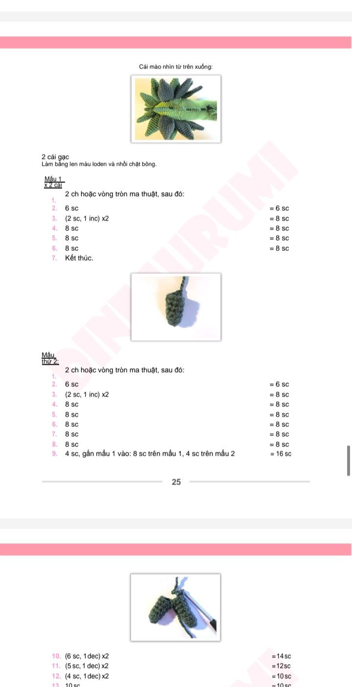 Hướng dẫn móc len Amigurumi rồng dễ thương và sáng tạo