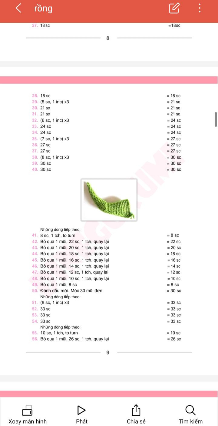 Hướng dẫn móc len Amigurumi rồng dễ thương và sáng tạo