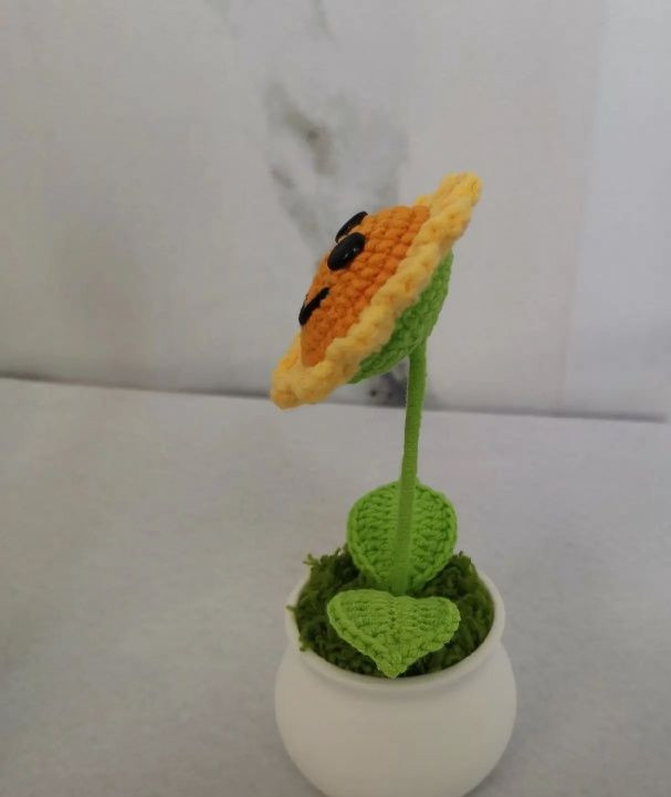 Hướng dẫn móc len bông hoa mặt cười dễ thương cho người mới bắt đầu