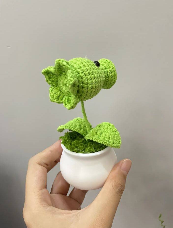 Hướng dẫn móc len cây bắn đậu từ trò chơi nổi tiếng