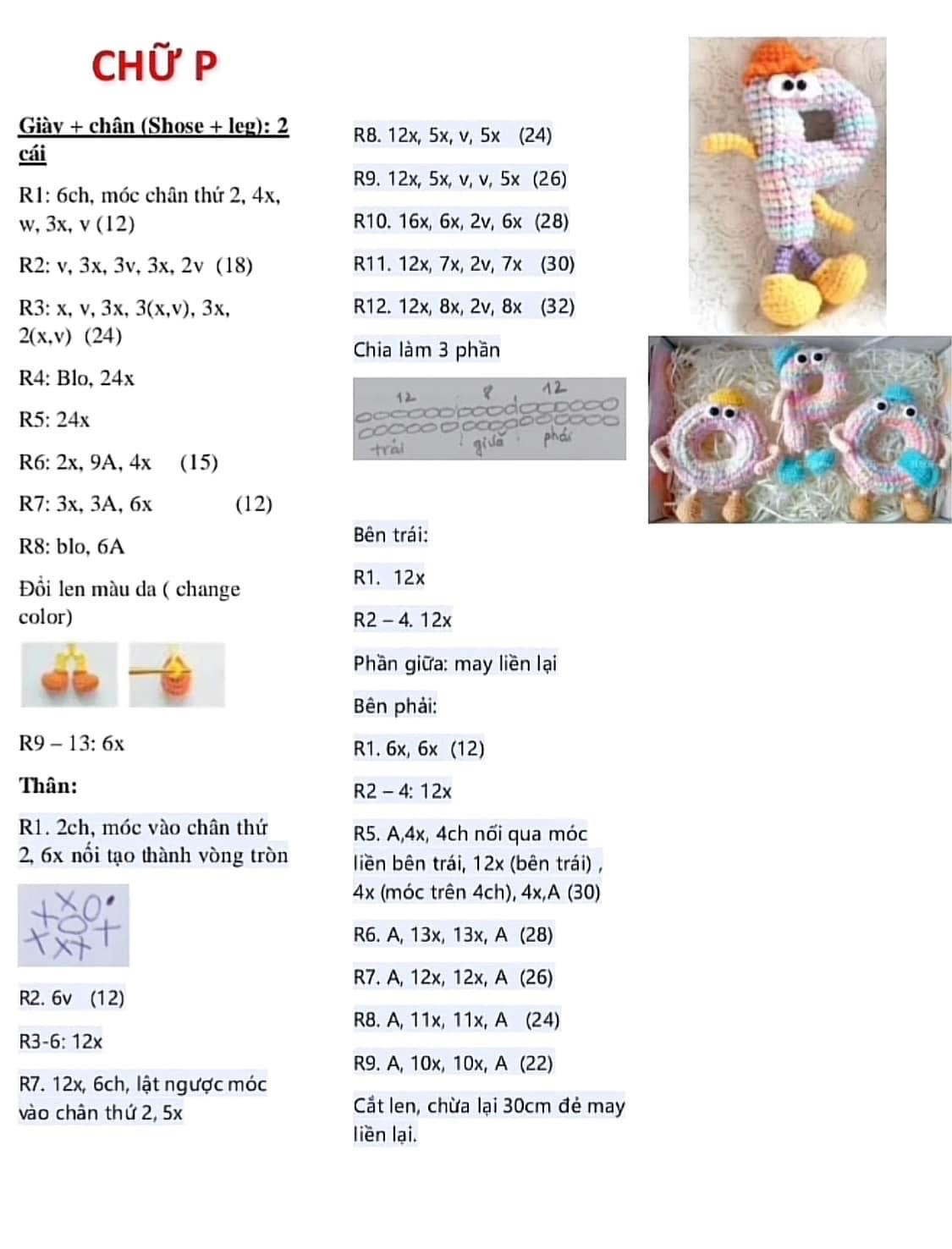 Hướng dẫn móc len chữ cái vui nhộn cho người mới bắt đầu