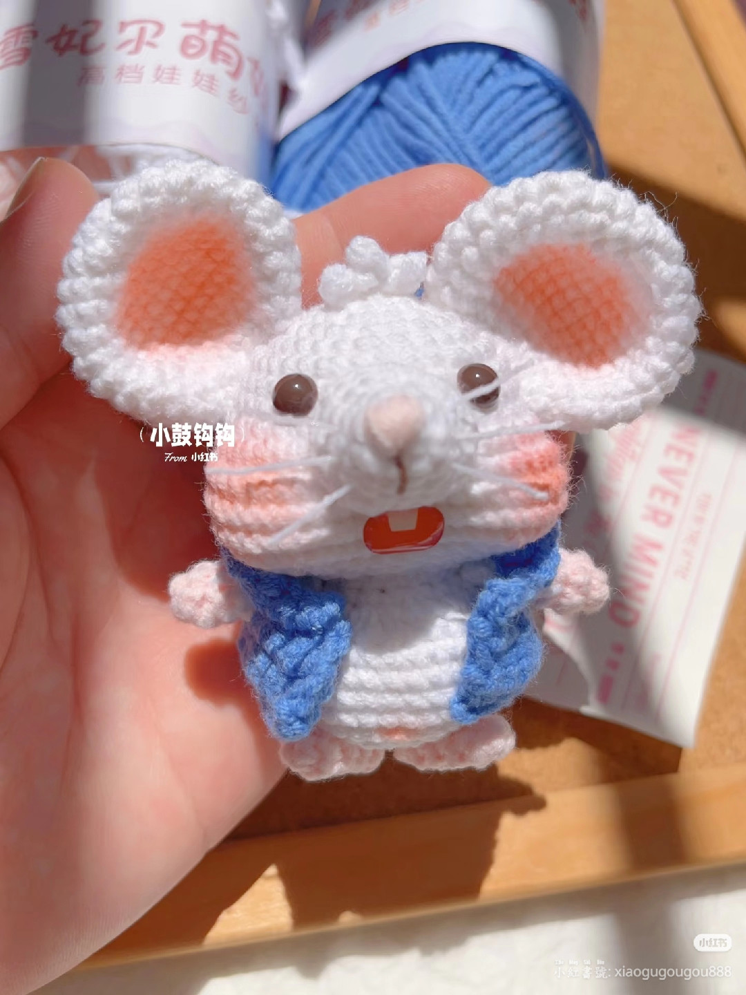 Hướng dẫn móc len chuột tai to với len babyarn