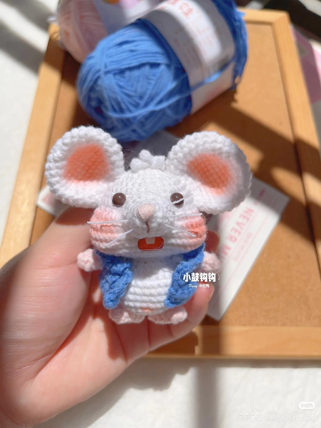 Hướng dẫn móc len chuột tai to với len babyarn