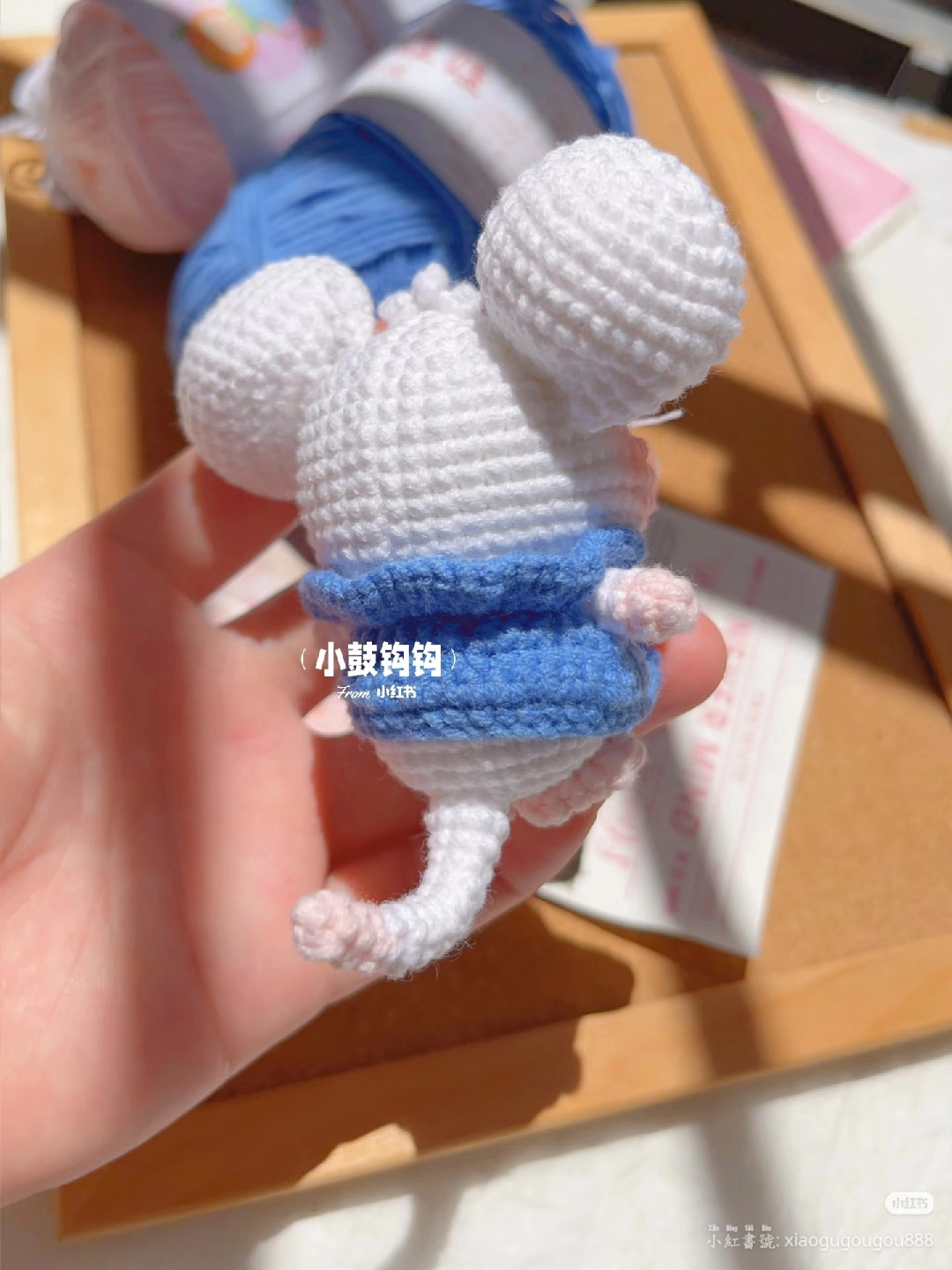 Hướng dẫn móc len chuột tai to với len babyarn