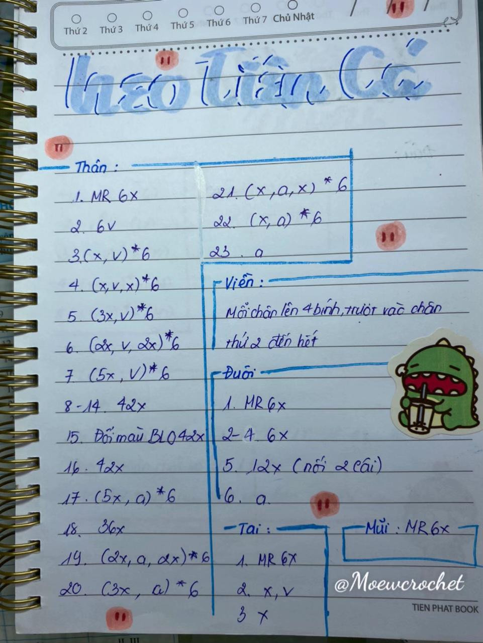 Hướng dẫn móc len con heo nhỏ dễ thương làm móc khóa