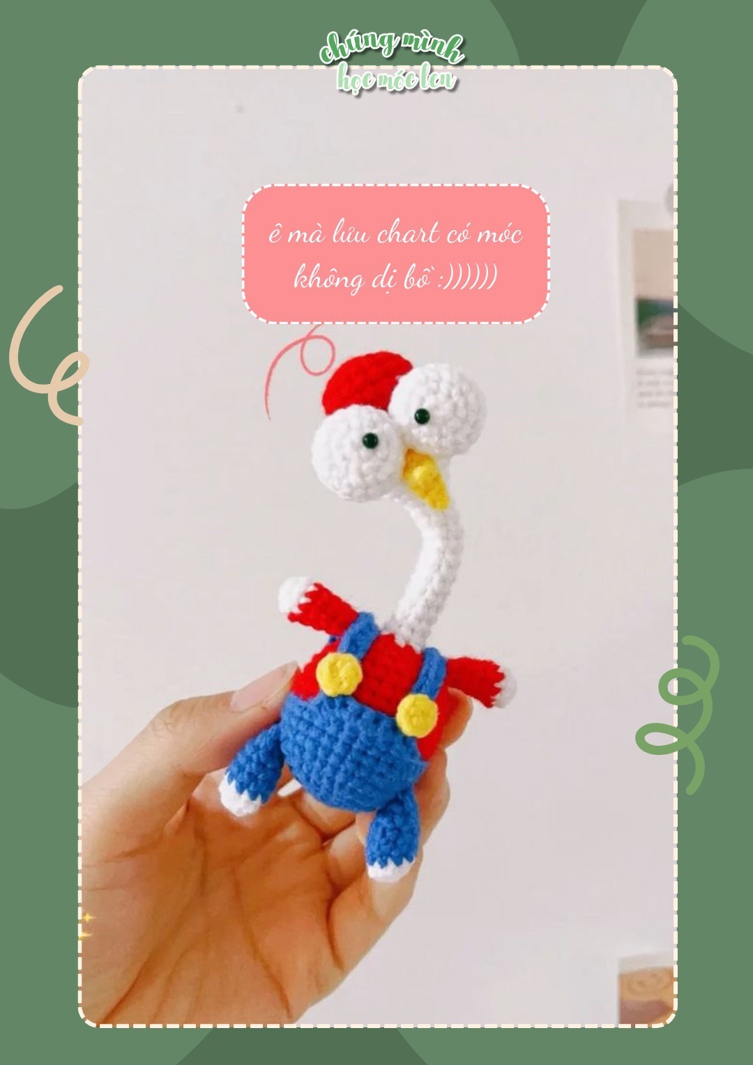 Hướng dẫn móc len gà con dễ thương và đơn giản