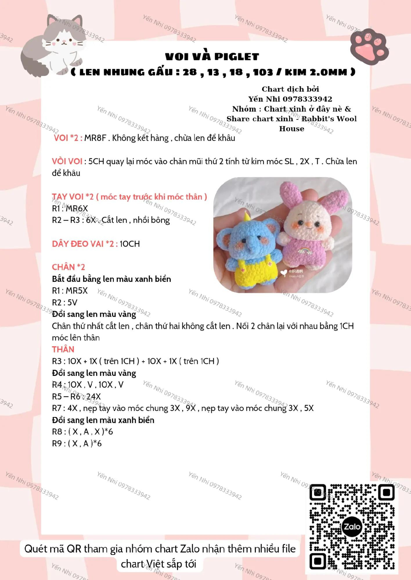 Hướng dẫn móc len gấu trúc và koala dễ thương cho người mới bắt đầu