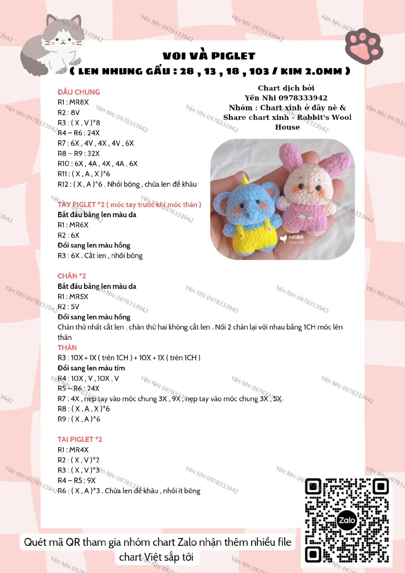 Hướng dẫn móc len gấu trúc và koala dễ thương cho người mới bắt đầu