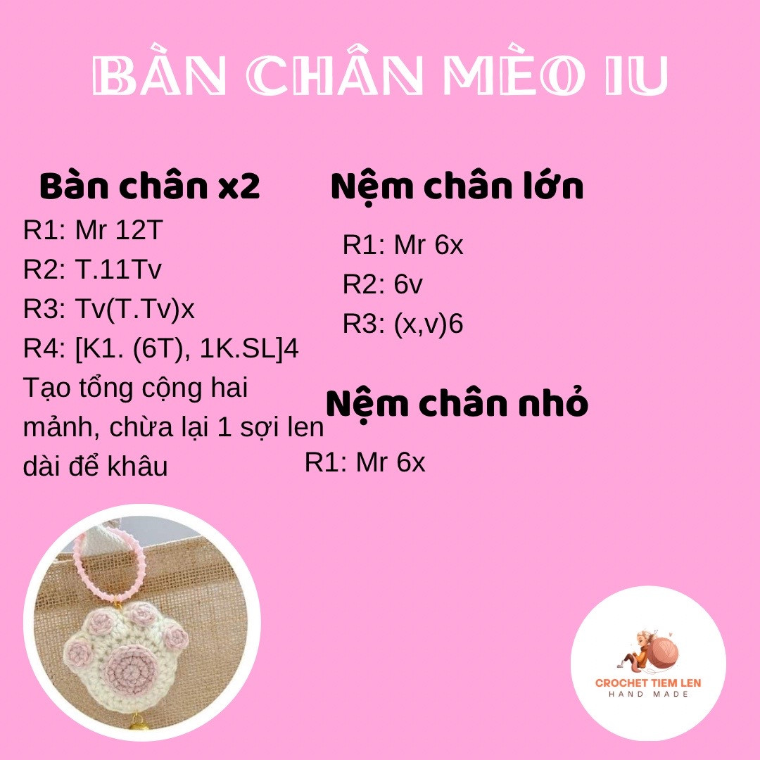 Hướng dẫn móc len hoa cười dễ thương cho người mới bắt đầu