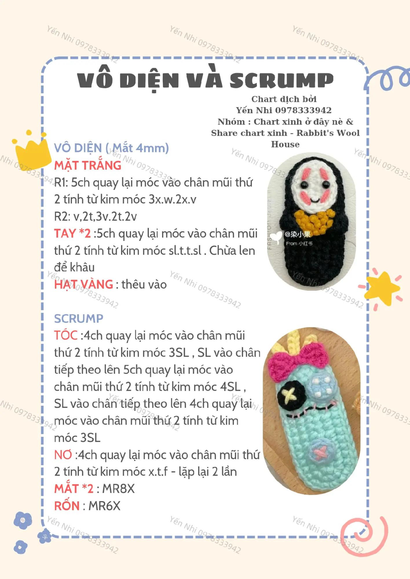 Hướng dẫn móc len kẹp tóc hình thú dễ thương P1