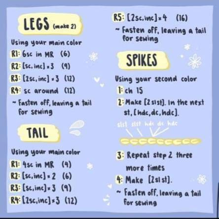 Hướng dẫn móc len khủng long dễ thương cho người mới bắt đầu