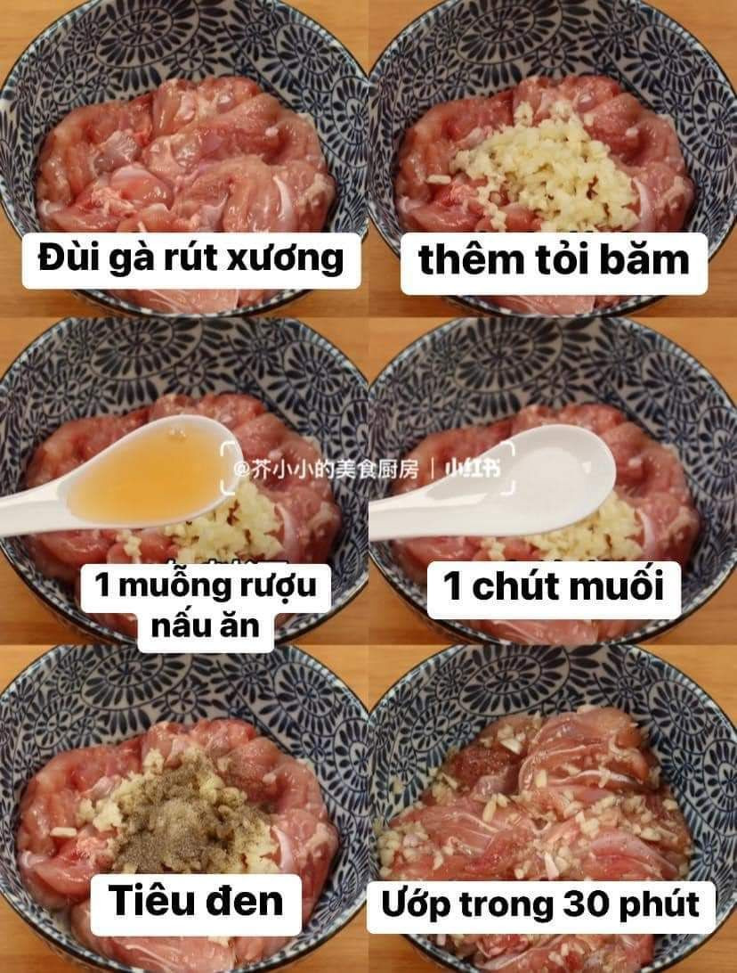 Hướng dẫn móc len mẫu cơm đùi gà rút xương bằng len