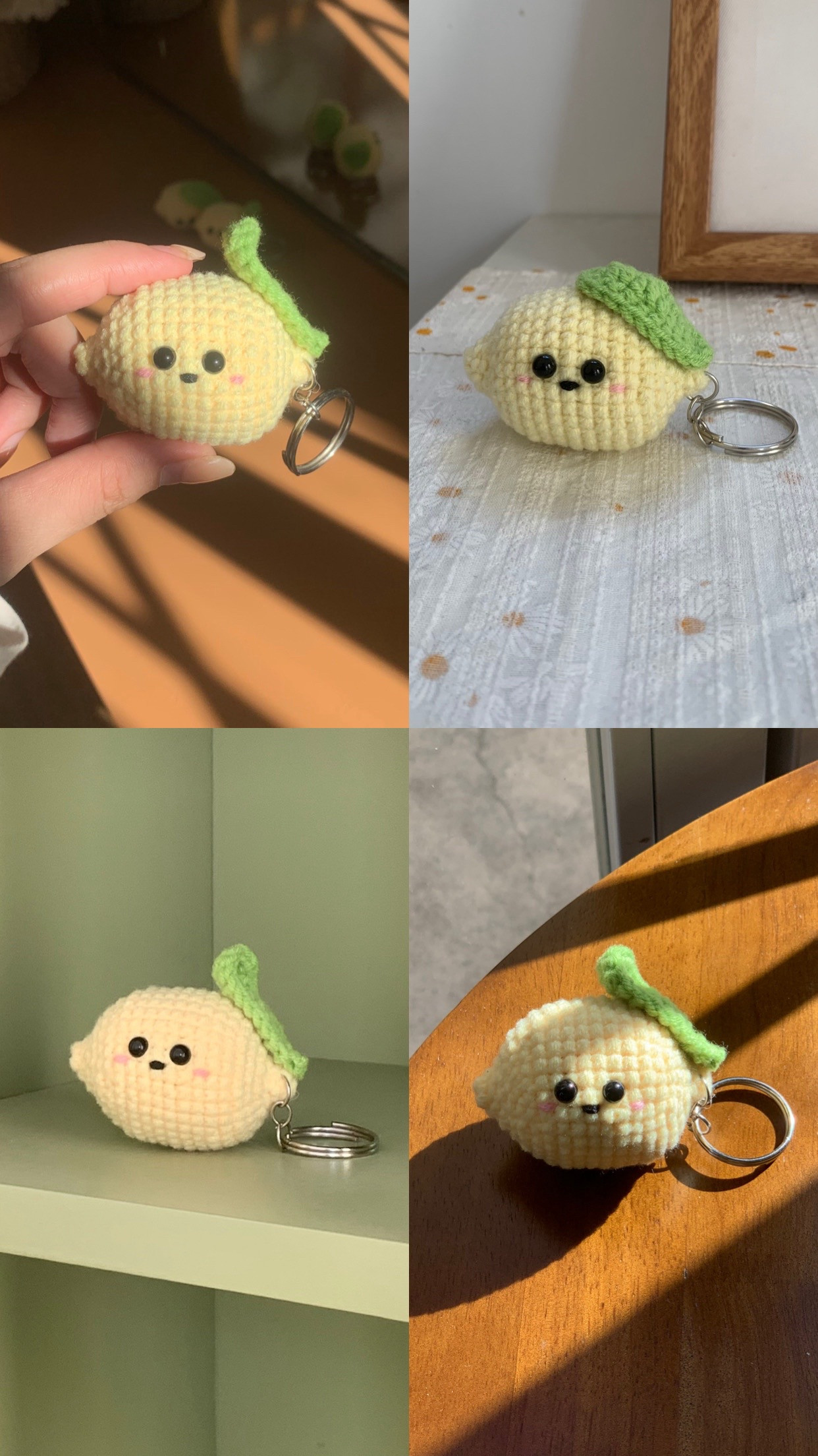 Hướng dẫn móc len móc khóa bé chanh dễ thương