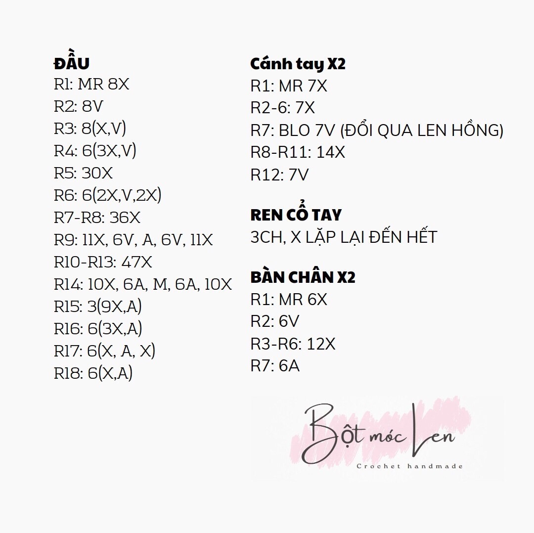 Hướng dẫn móc len thú bông thỏ dễ thương và ngộ nghĩnh