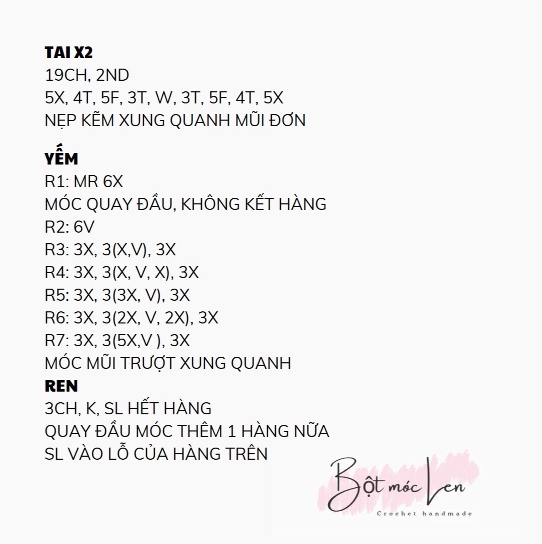 Hướng dẫn móc len thú bông thỏ dễ thương và ngộ nghĩnh