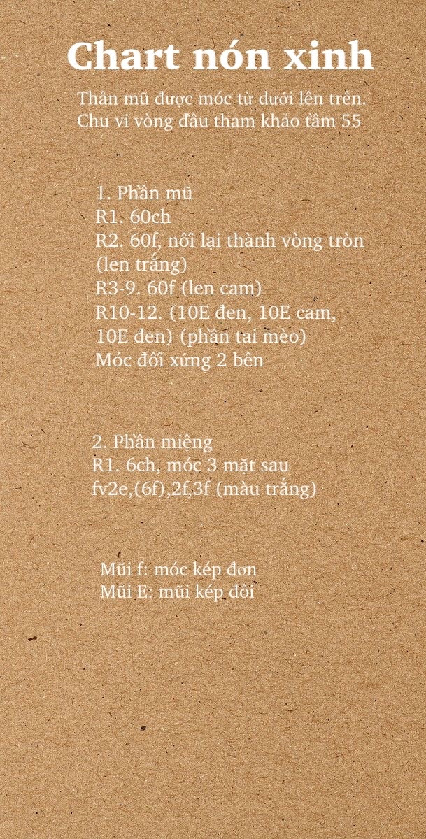 Hướng dẫn móc mũ thú dễ thương cho người mới bắt đầu