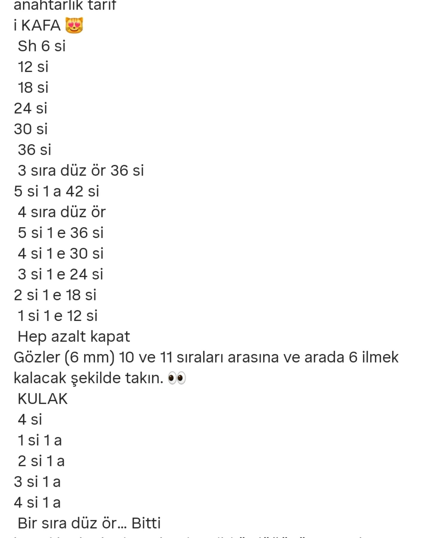 Kedi Anahtarlık Tarifi