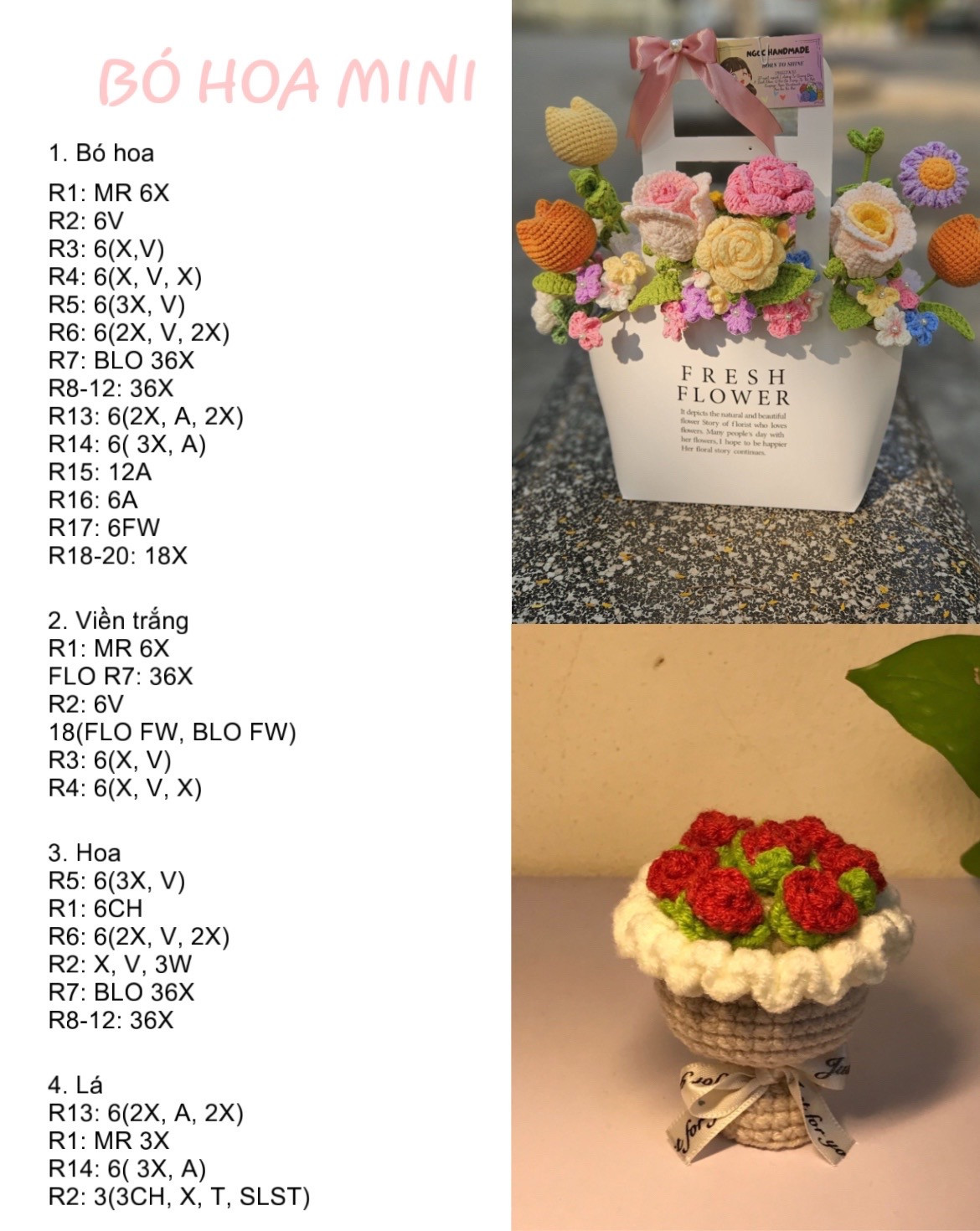 Khám phá nghệ thuật móc hoa mini với hướng dẫn chi tiết và dễ hiểu