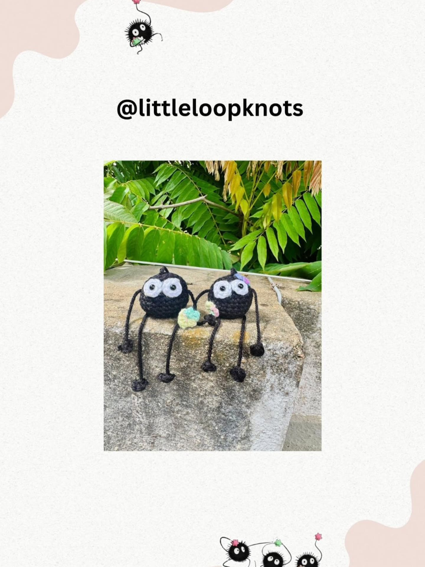 Kuro The Soot Crochet Pattern for Cute Amigurumi Toy