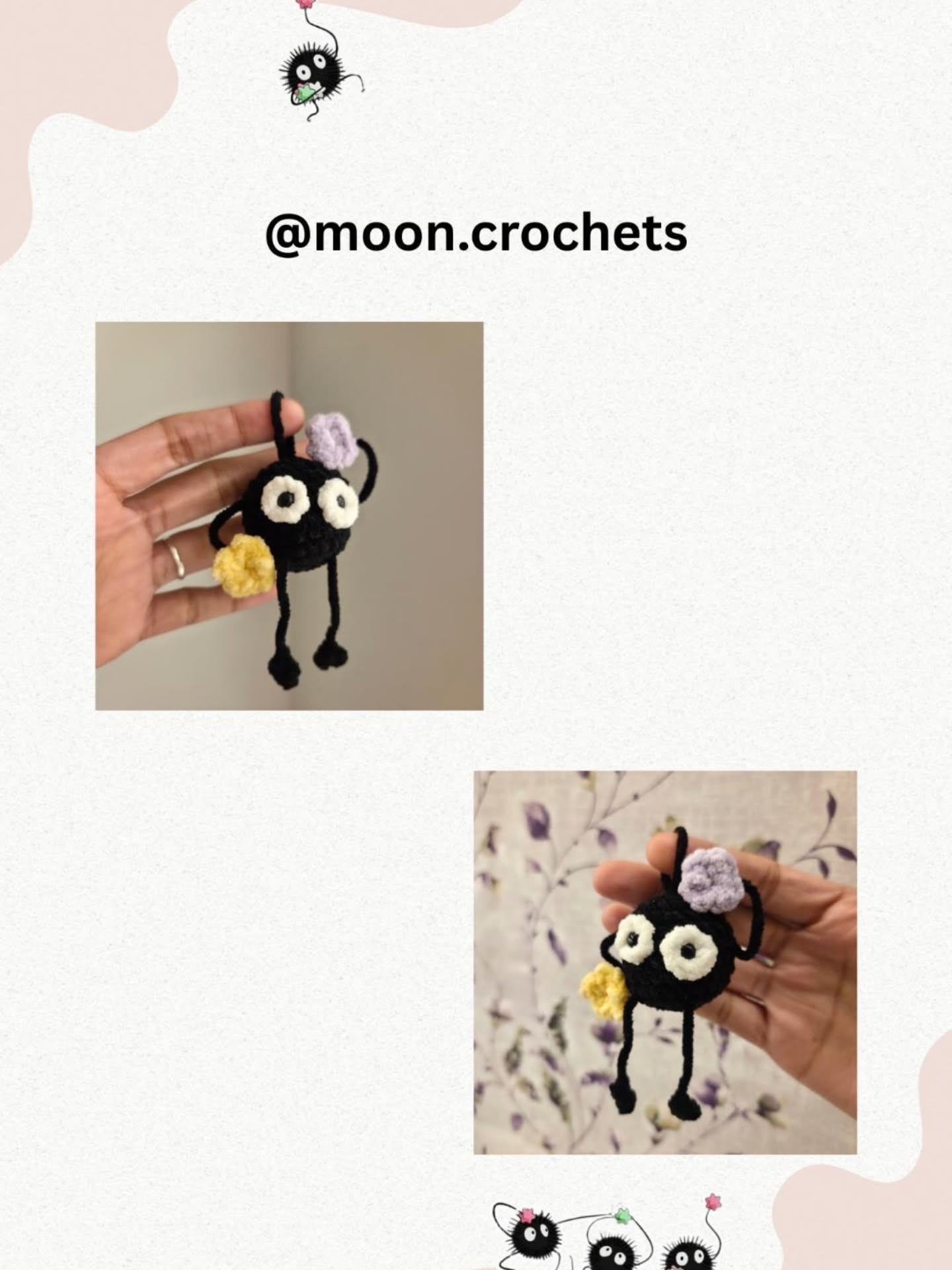 Kuro The Soot Crochet Pattern for Cute Amigurumi Toy