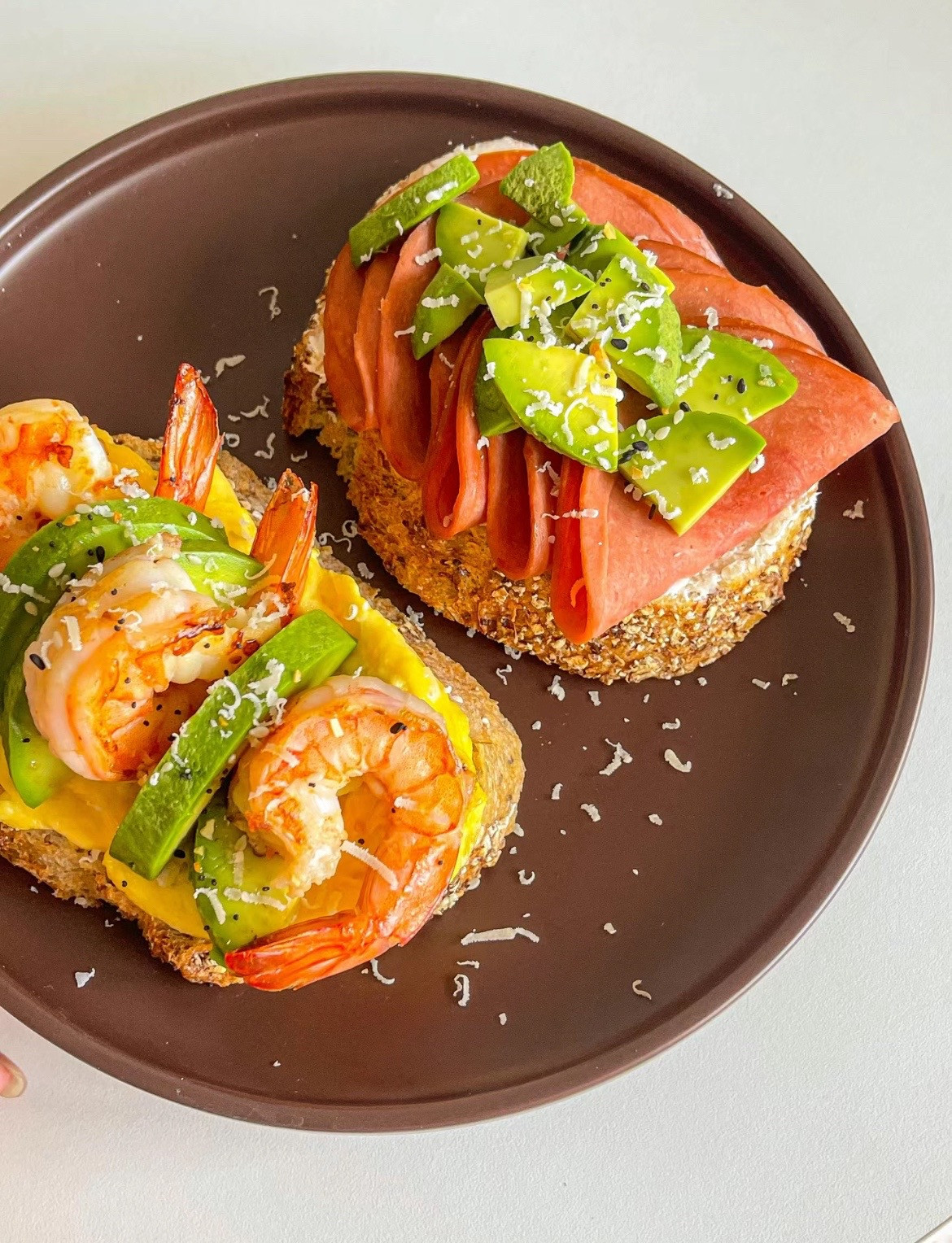 Low fat & low carbs sandwich ideas🥪🦐🫐🥑