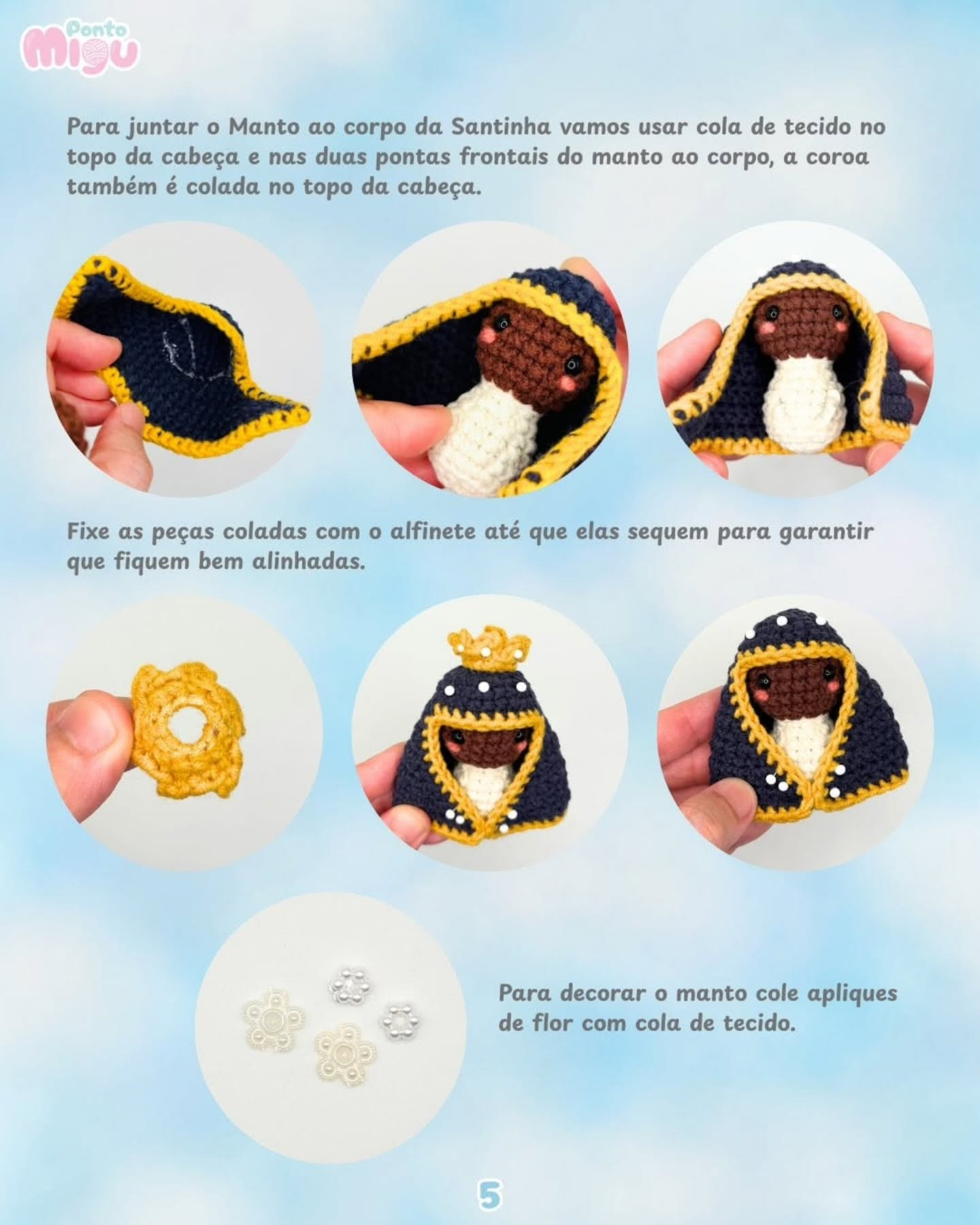 Mini Santinha: Receita Gratuita para Amigurumi Exclusivo