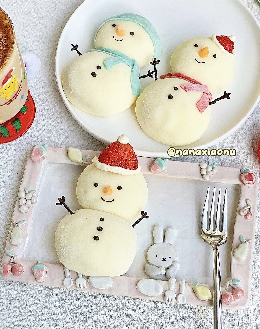 Mochi Người Tuyết Giáng Sinh Ngọt Ngào Đáng Yêu