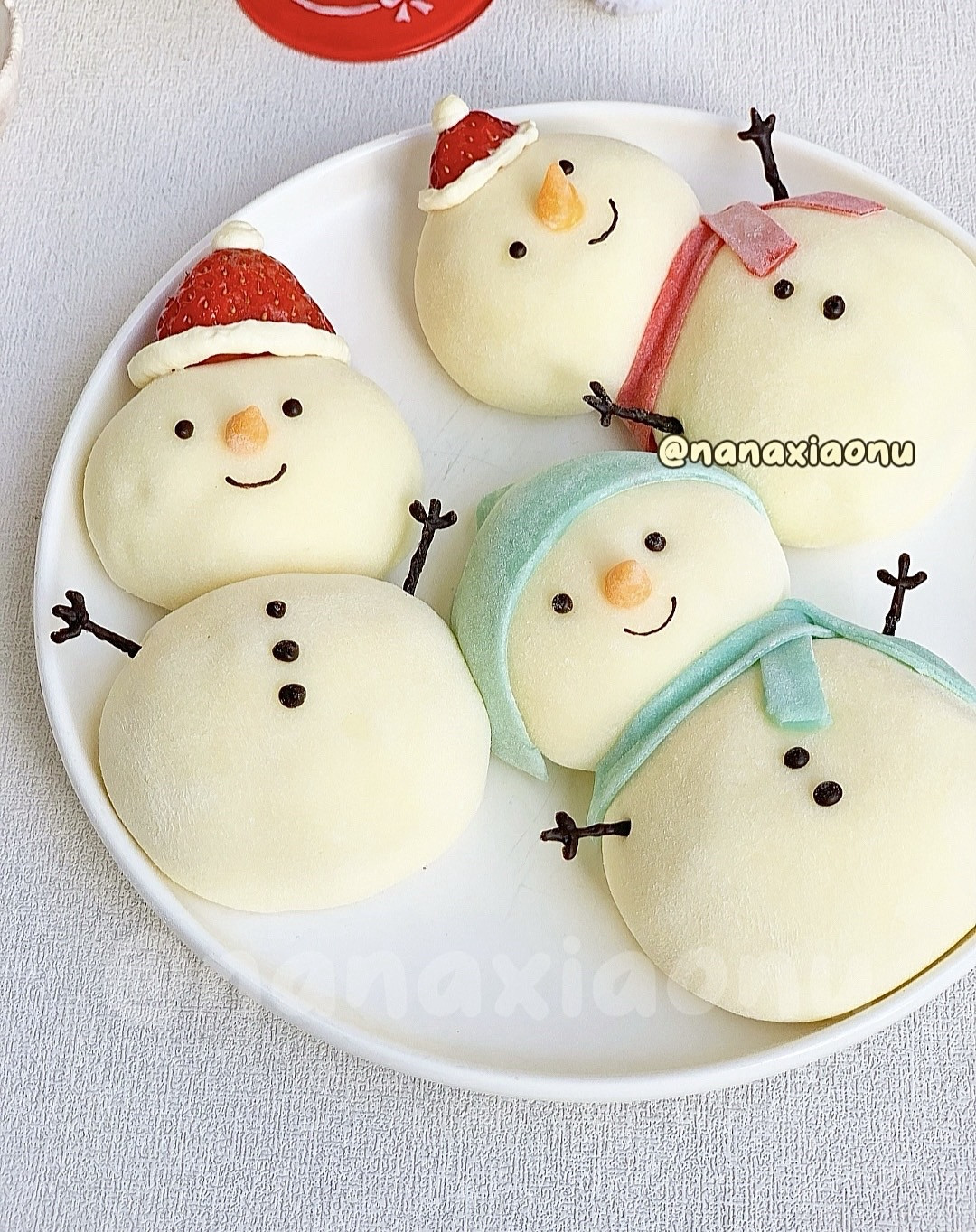 Mochi Người Tuyết Giáng Sinh Ngọt Ngào Đáng Yêu