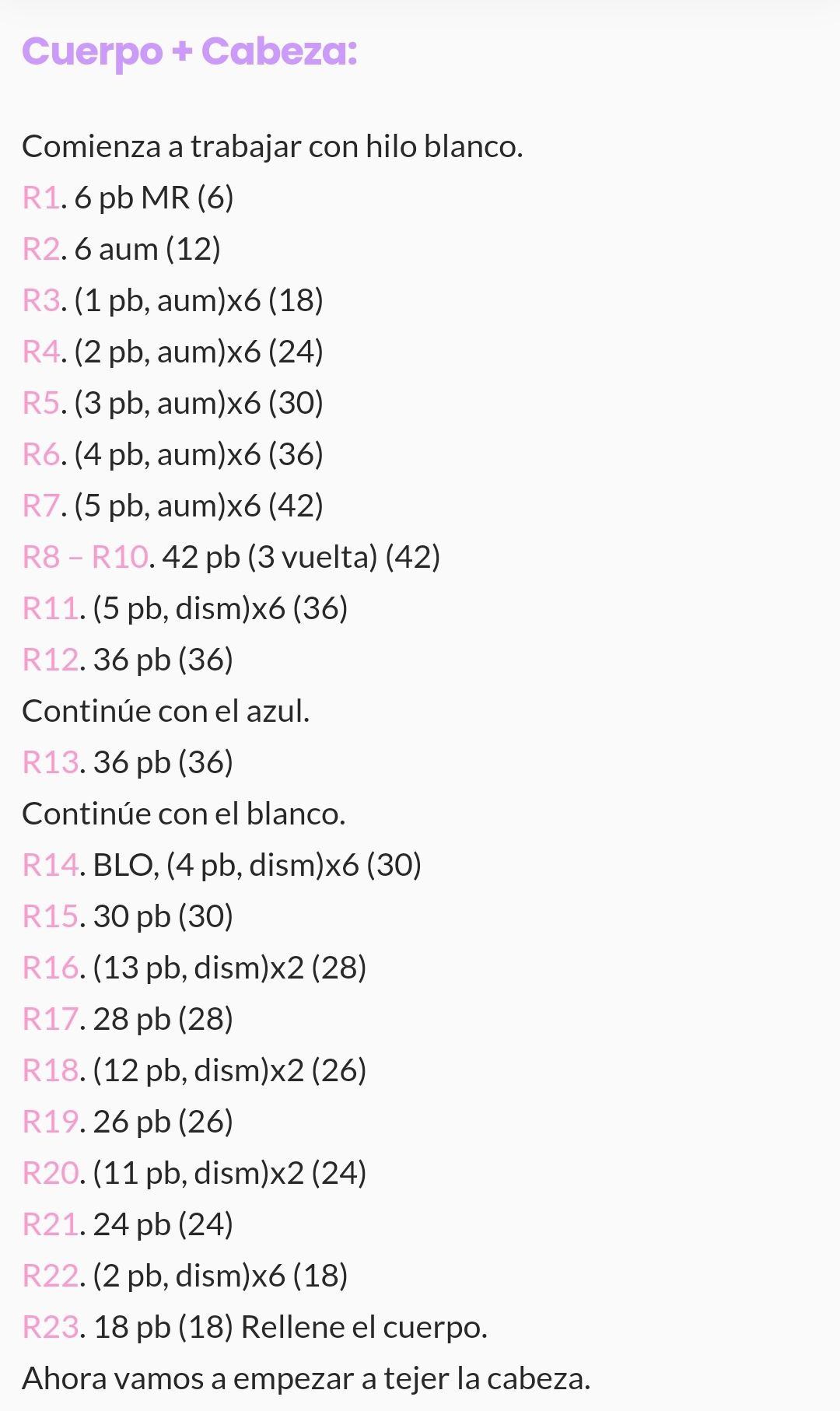 Muñeca de ganchillo inspirada en un personaje de anime