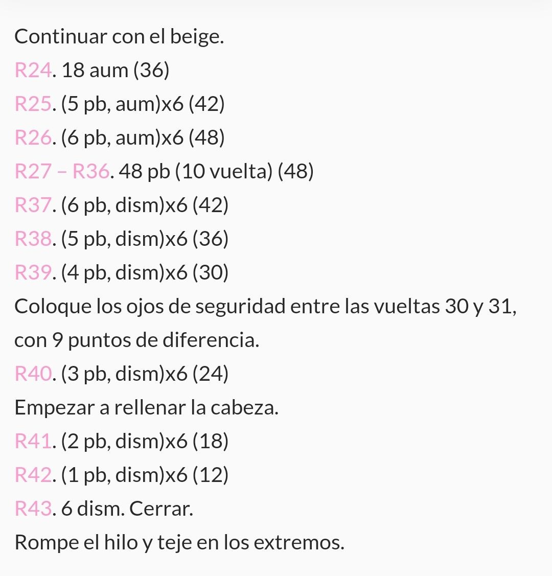 Muñeca de ganchillo inspirada en un personaje de anime