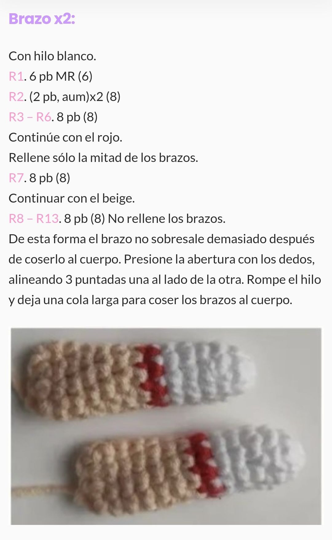 Muñeca de ganchillo inspirada en un personaje de anime