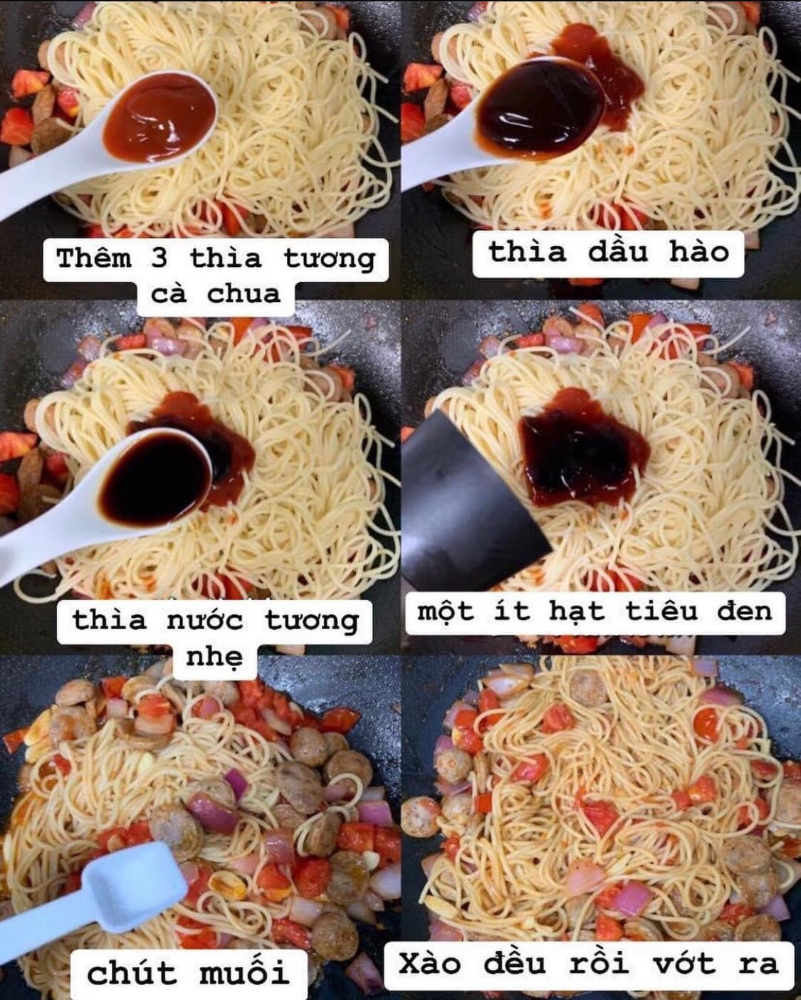 Mỳ Ý Xúc Xích Sốt Cà Chua Đậm Đà