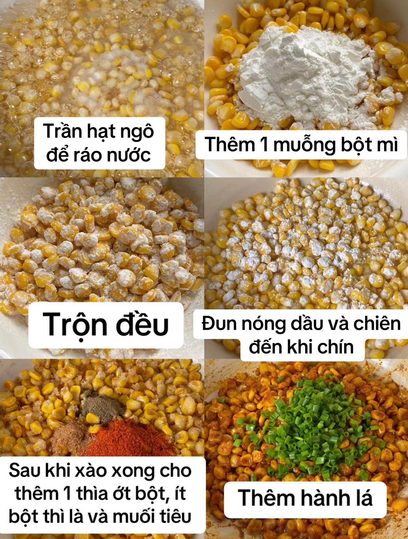 Ngô Xào Bơ Tỏi Thơm Ngon Giòn Rụm