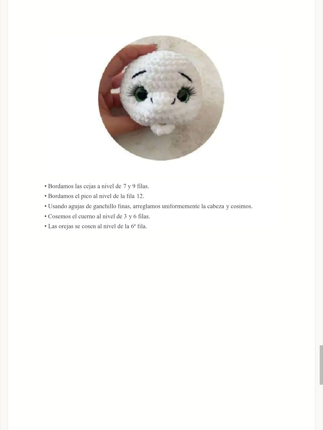 Patrón Amigurumi Unicornio Fácil y Gratis en PDF